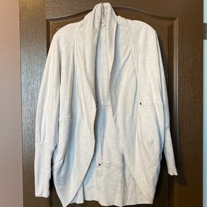 WILFRED Long Cardigan in Heather White